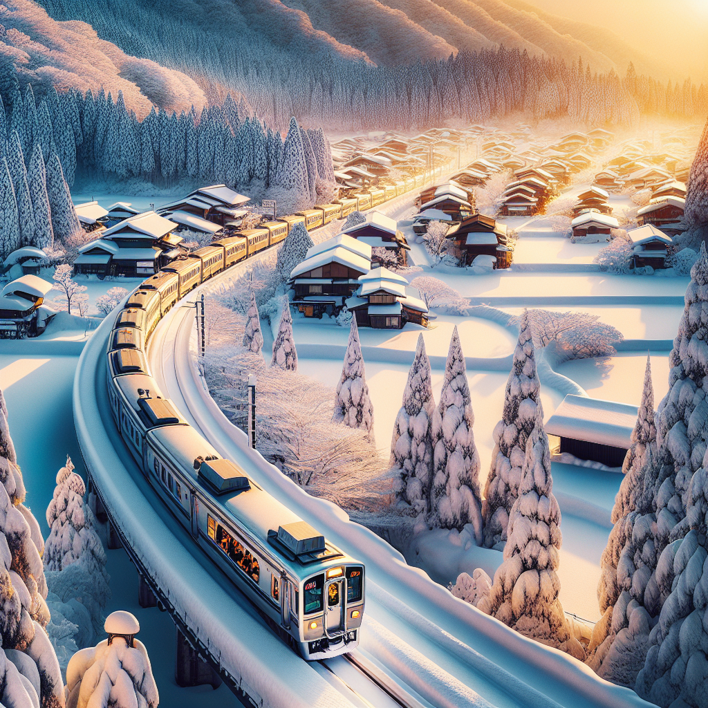 Winter japan train trips