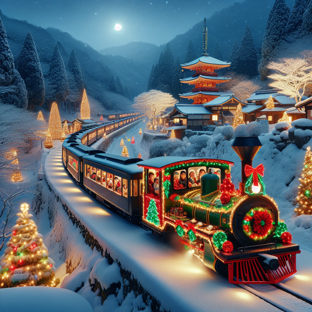 christmas train japan